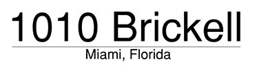 Logo of 1010 Brickell