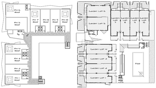 Floor map of ABSOLUT Lofts