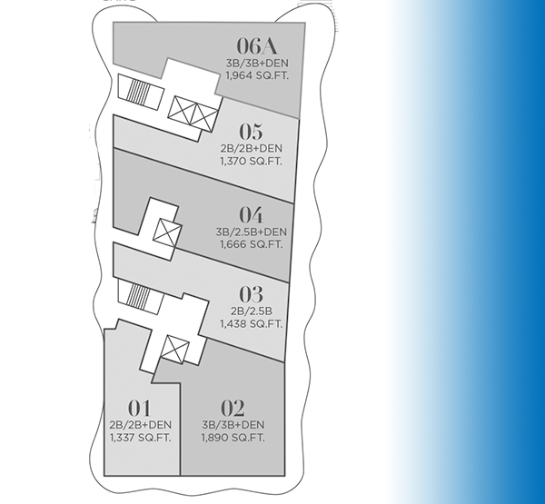 Floor map of Auberge Residences and Spa Miami