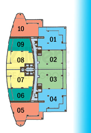 Floor map of Beach Club III