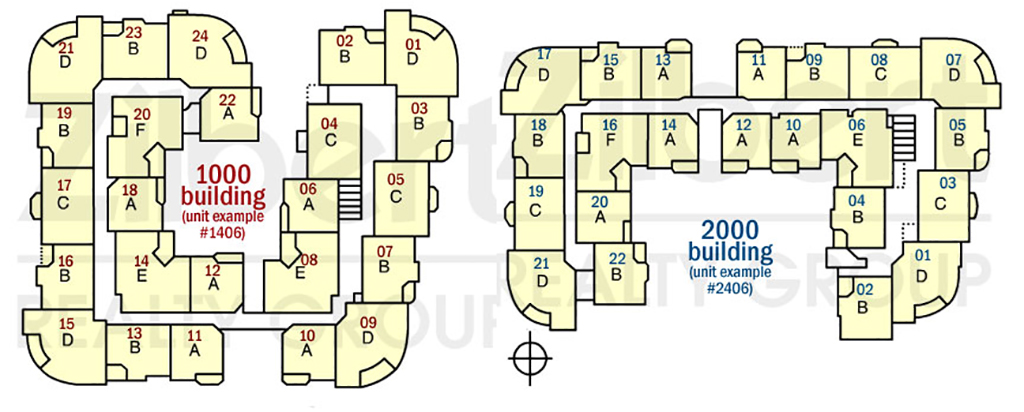 Floor map of Cosmopolitan Towers
