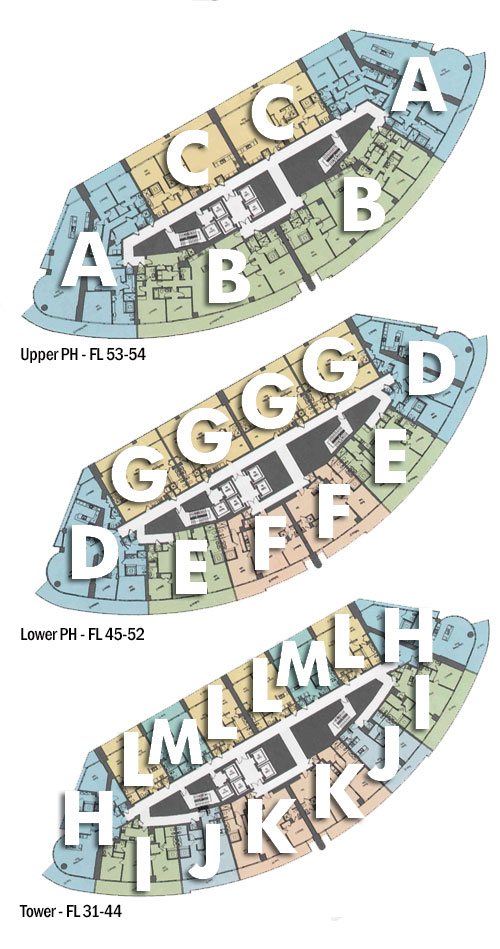 Floor map of Epic Residences Miami