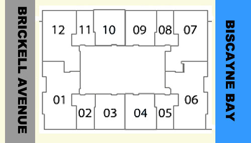 Floor map of Four Seasons Condo Hotel