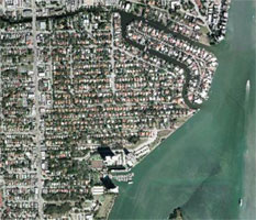 Aerial photo of Belle Meade in Miami