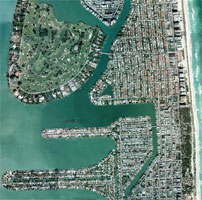 Aerial photo of Biscayne Point