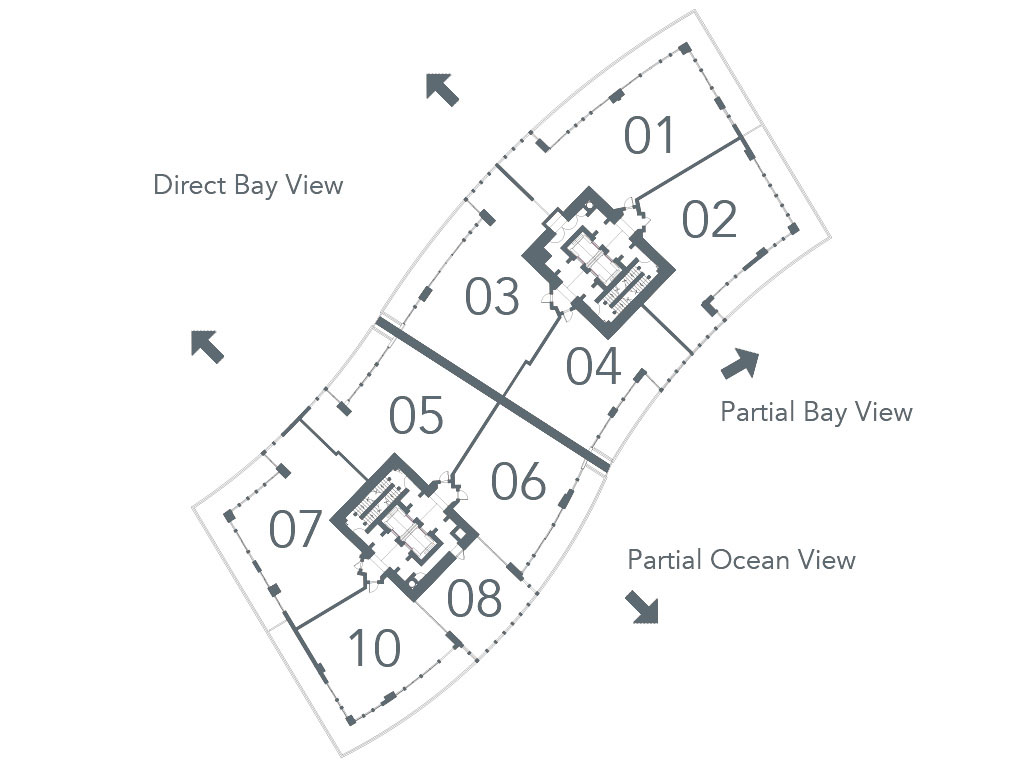 Floor map of ICON South Beach