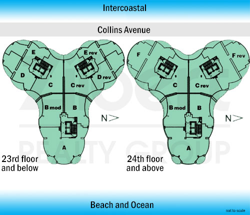 Floor map of Ocean 4