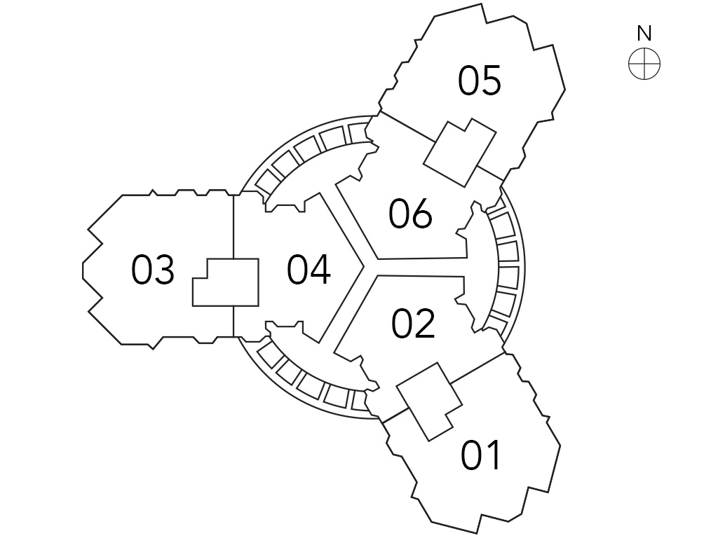Floor map of Portofino Tower
