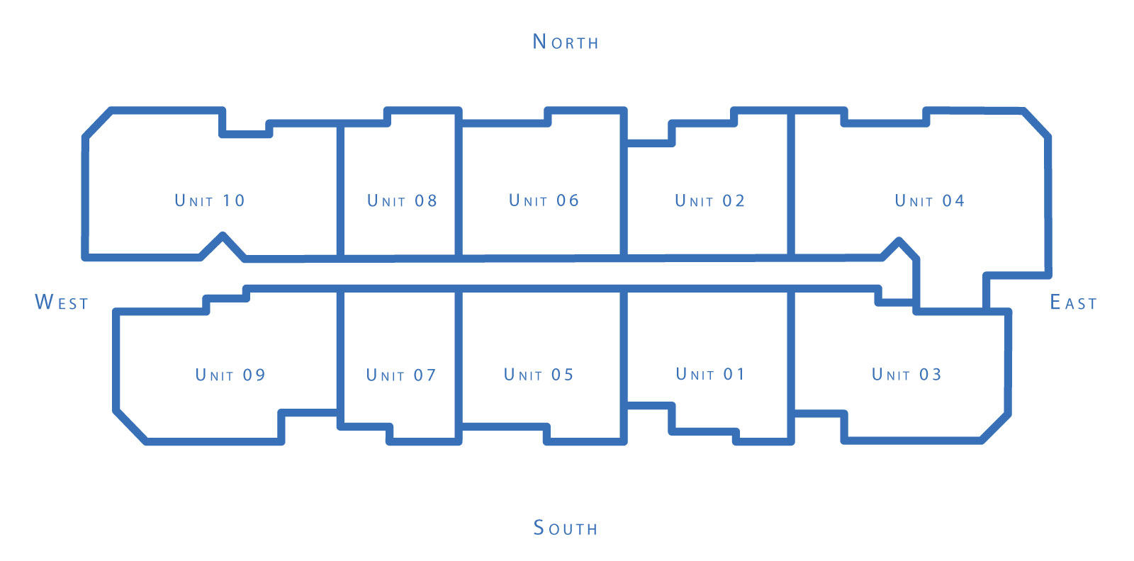 Floor map of South Pointe Towers