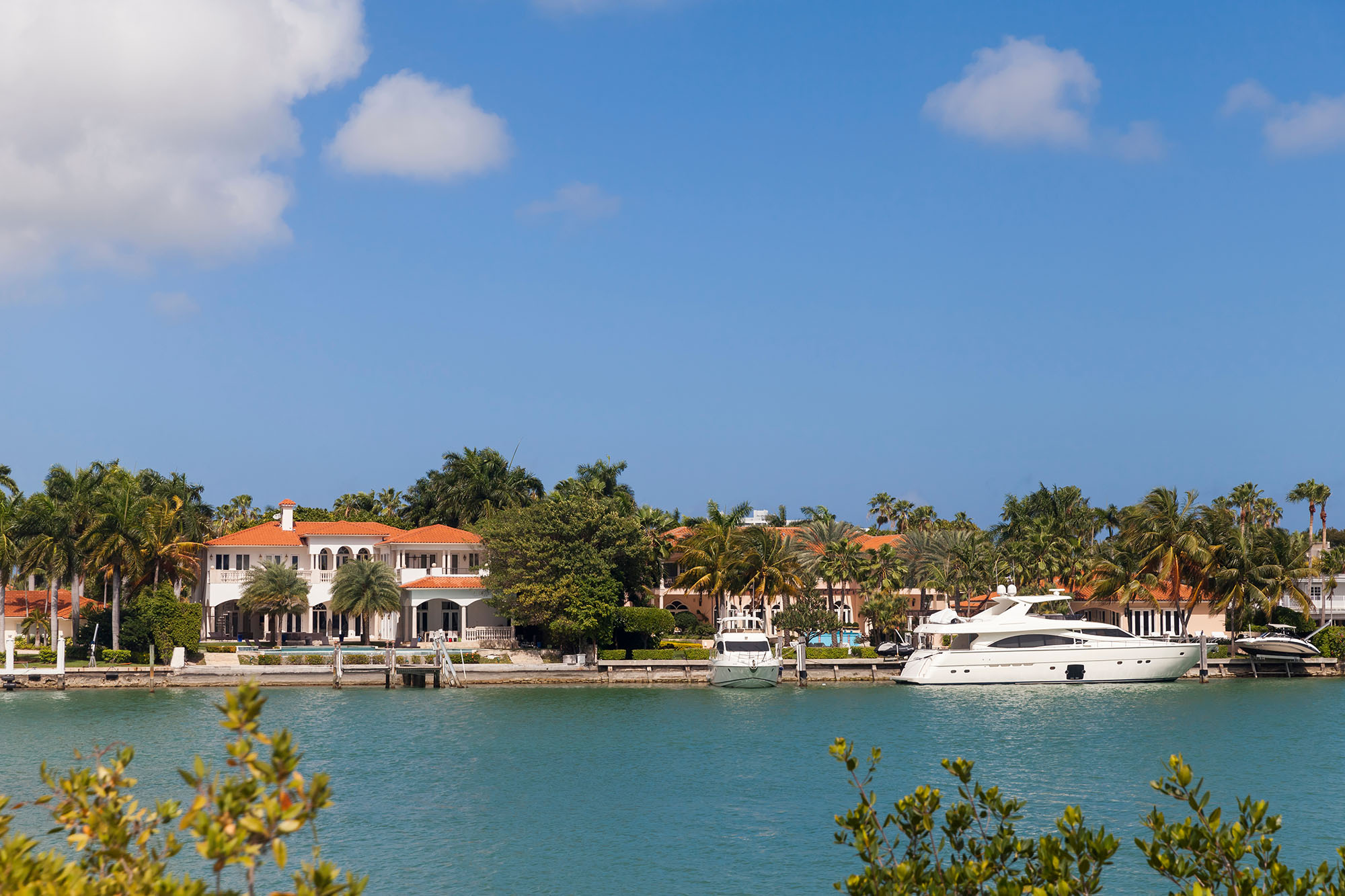 Photo of typical luxury waterfront home in Miami Beach