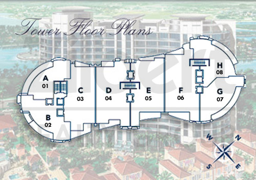 Floor map of Bath Club