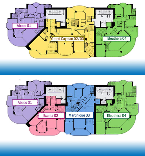 Floor map of Turnberry Ocean Colony North